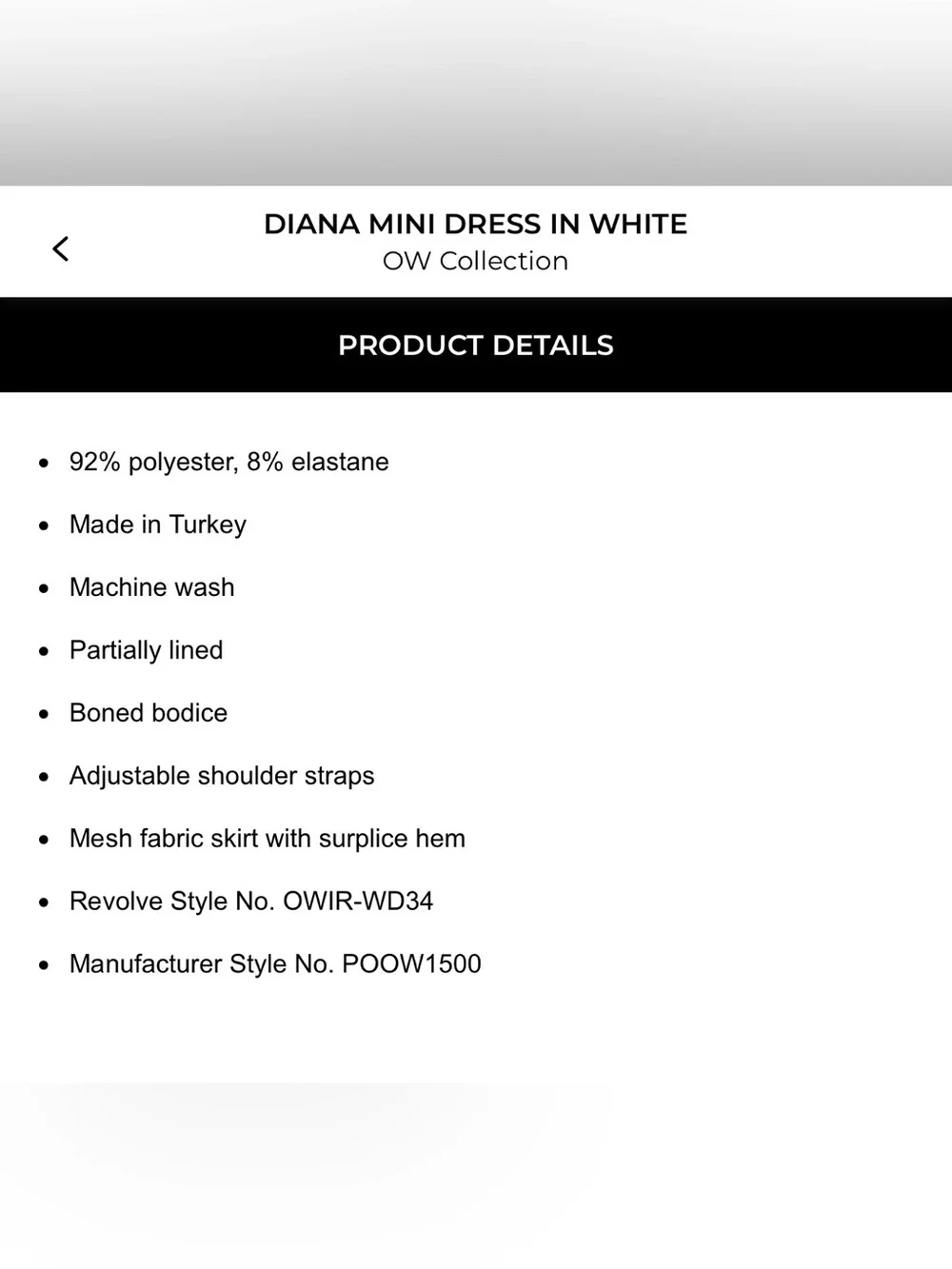 White mini dress | OW Collection - Diana Mini Dress - Picture 4 of 10